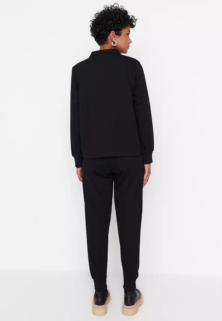 Polo Collar Tracksuit Set