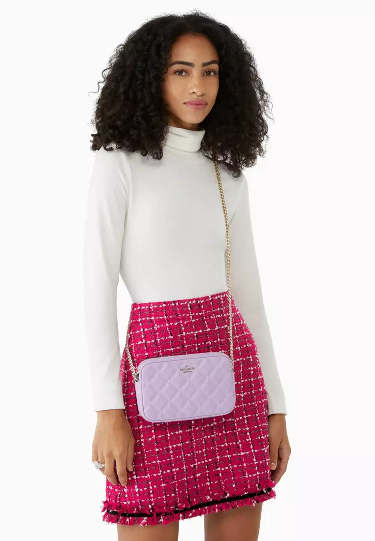 Tinsel Smooth Quilted Boxed Crossbody Set - Light Purple