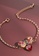 Krystal Couture gold KRYSTAL COUTURE BeeCarra Bracelet Embellished with Swarovski® crystals-Rose Gold/Red 0EF4CACF967ABDGS_3