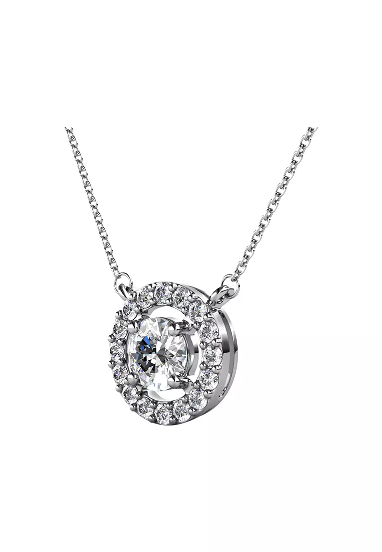 Emeline Pendant WG - Kalung Crystal by Her Jewellery