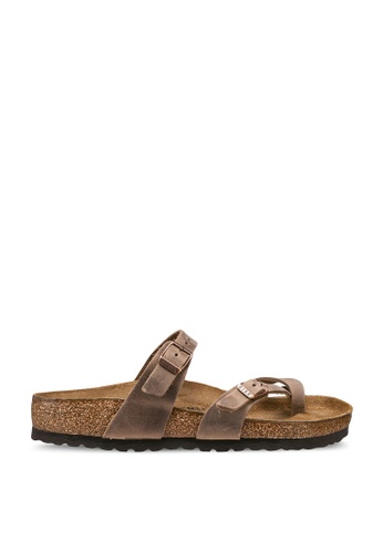 Birkenstock 褐色 Mayari Oiled Leather Sandals 82123SH6E2F2E8GS_1