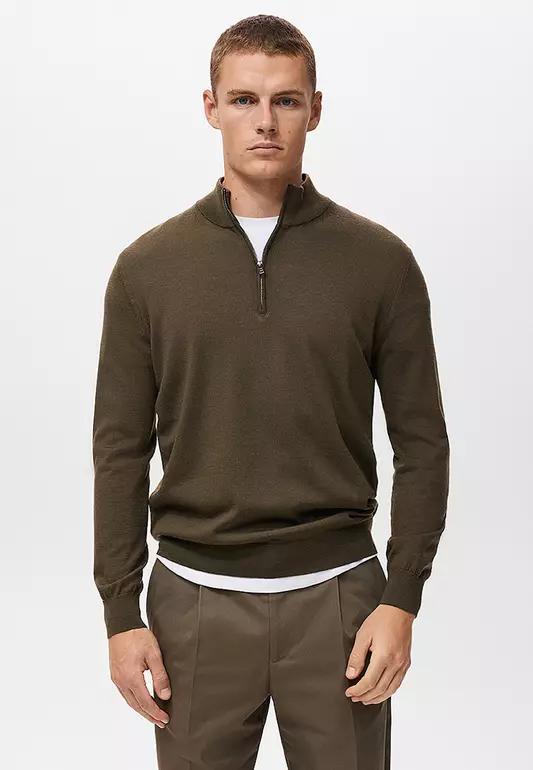 100% Merino Wool Perkins Neck Sweater