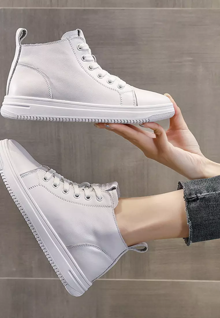 Women's Shoes White High Cut Sneakers Women's Premier High