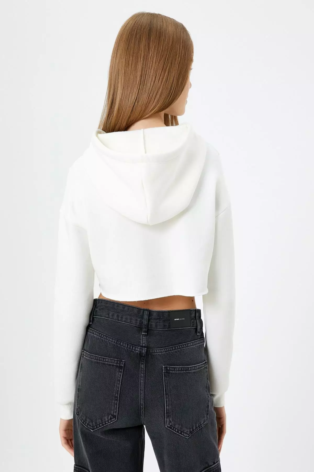 Asymmetrical NYC Crop Hoodie