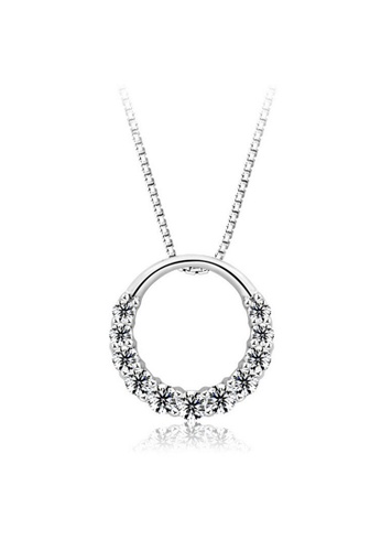 YOUNIQ silver YOUNIQ D'Lord 925 Sterling Silver Necklace Pendant with Silver Cubic Zirconia 88319AC7F7052CGS_1