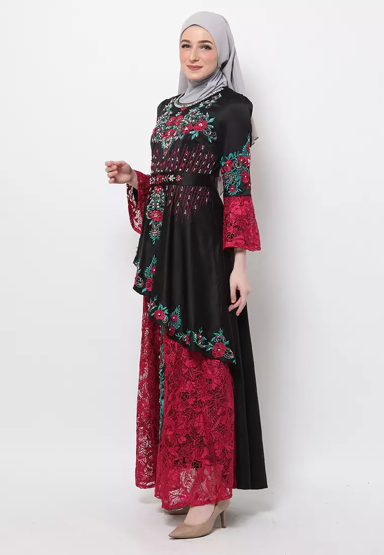 Bibiq Gamis Brokat Satin