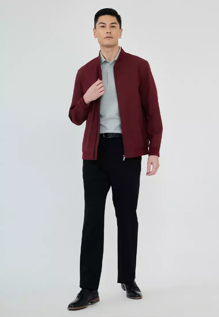 Solid Color Baseball Jacket