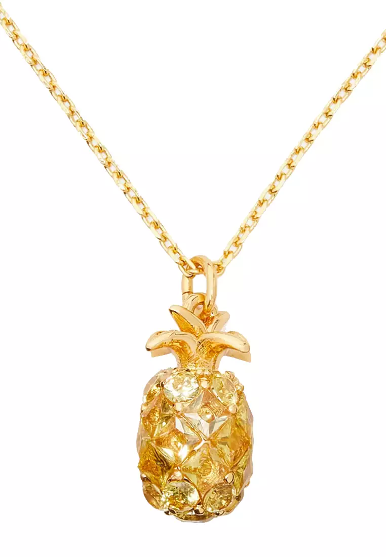 Sweet Treasures Mini Pendant Necklace in Yellow Gold KH605