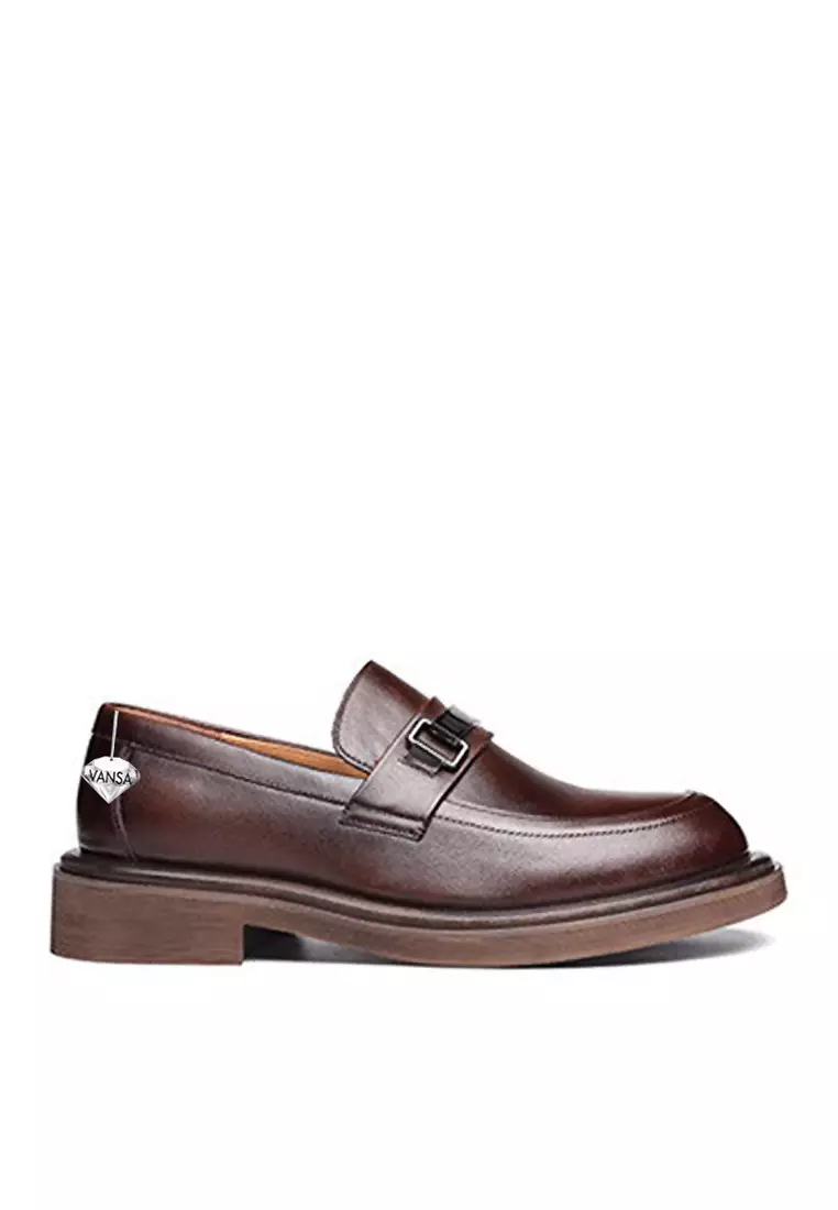 Discount on Twenty Eight Shoes  shoes - SKU: VANSA Top Layer Cowhide Business Loafer VSM-F-23605