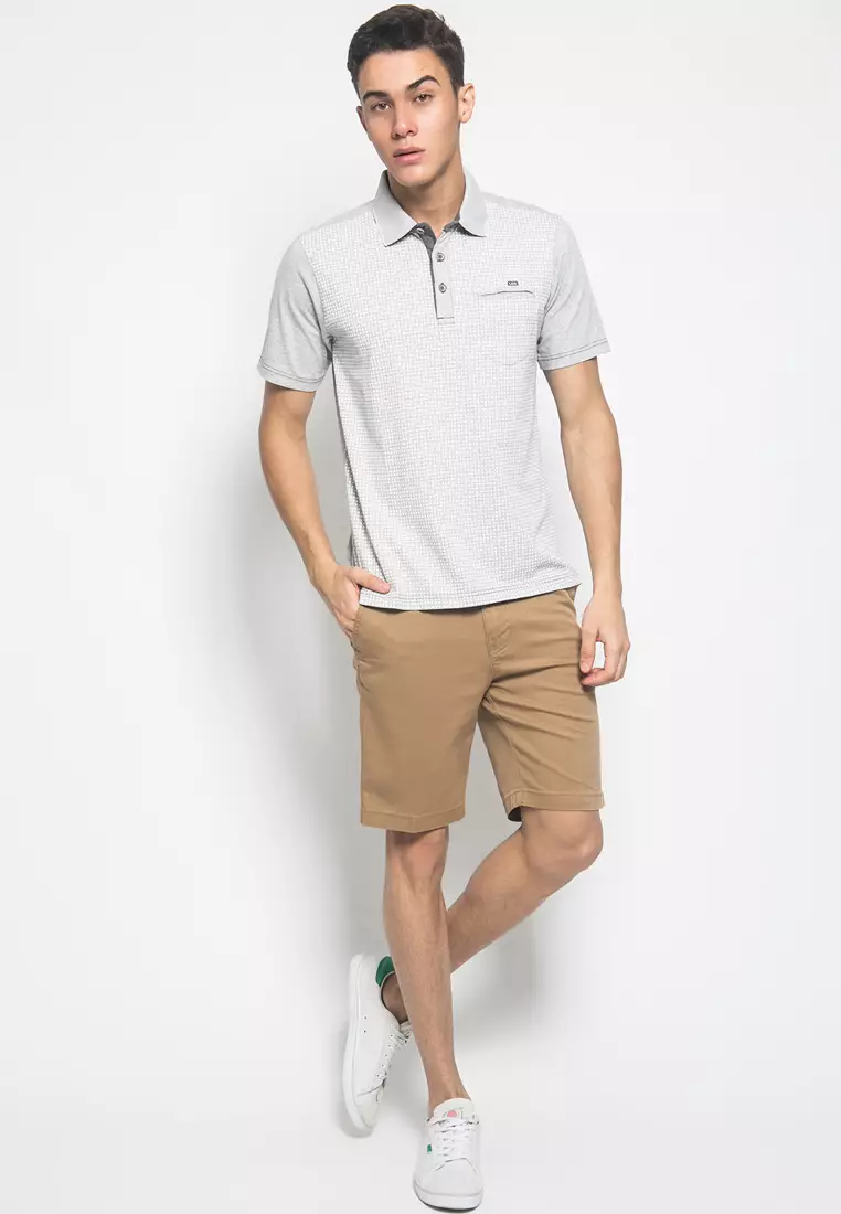 LGS - Kaos Polo Casual - Lengan Pendek - Abu Muda - CTS.225.M2647.01.C