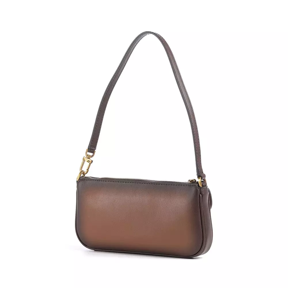[7.7 SALEBRATION] Zoe Small Burnished Leather Pochette Luggage
