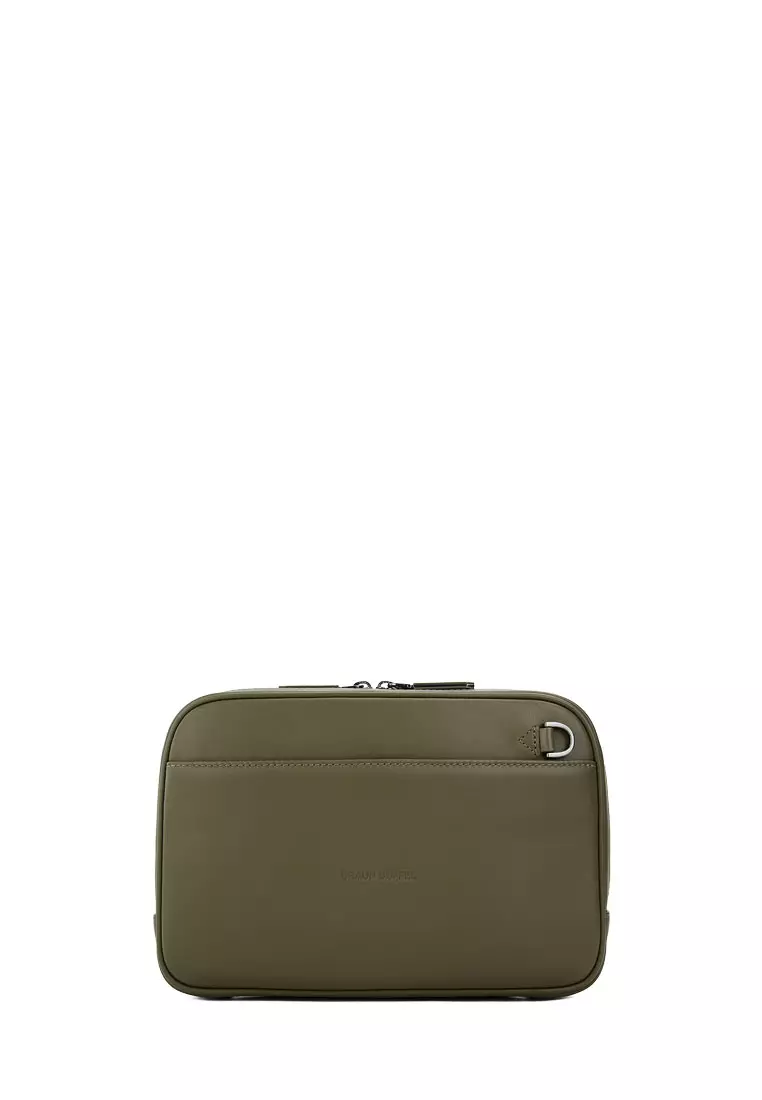 Braun Buffel Gallion Medium Clutch In Military Olive