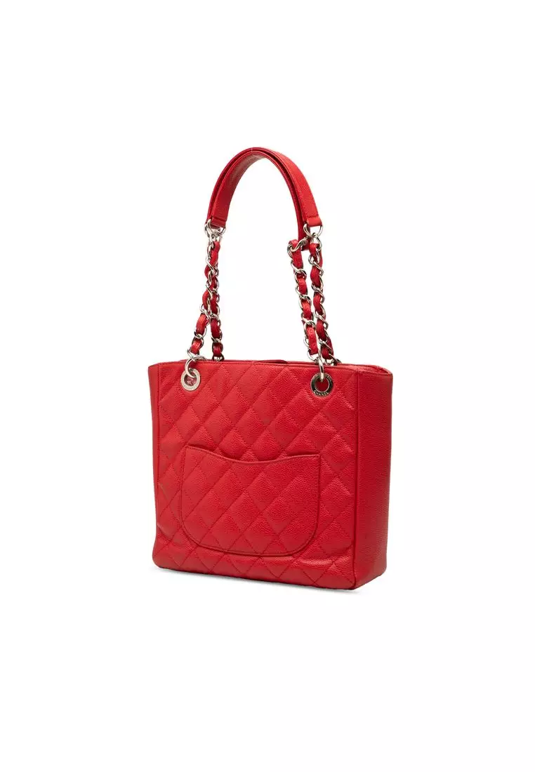Pre-Loved Chanel Caviar Petite Shopping Tote