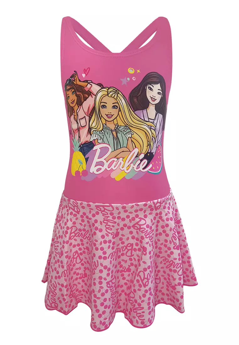 Buy Barbie Barbie Swim Dress With Adjustable Straps For Swimwear Kids ...