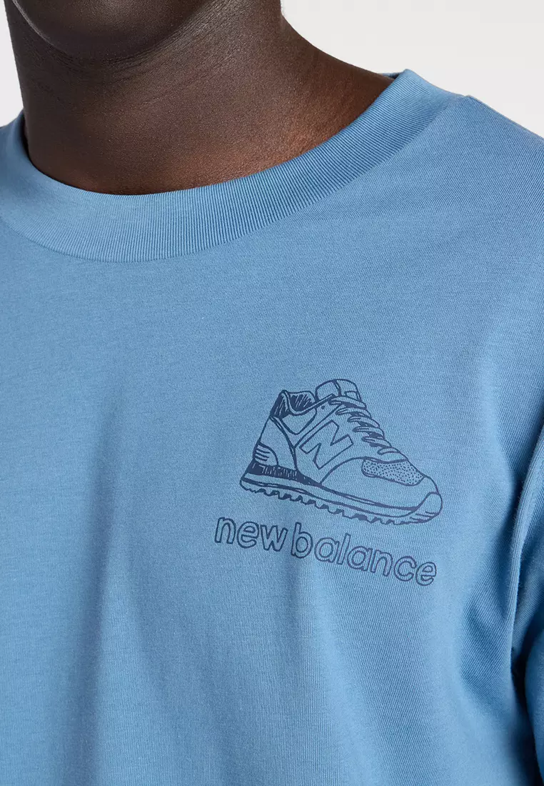 Left Chest Shoe Sketch T-Shirt