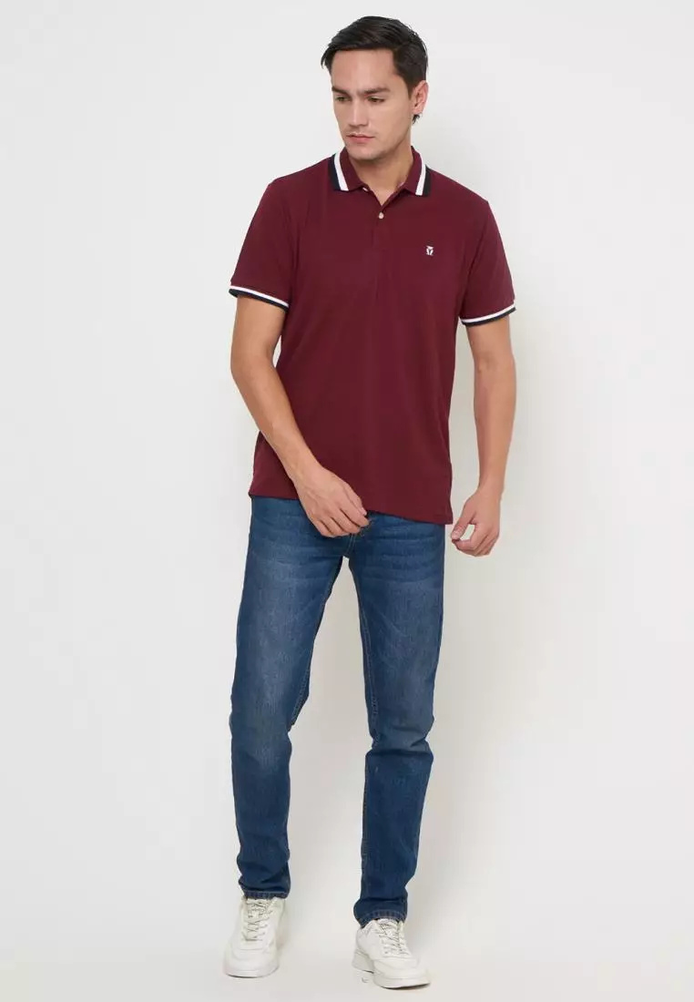 MATSUDA Kaos Polo Shirt Pria Kerah Moriyama