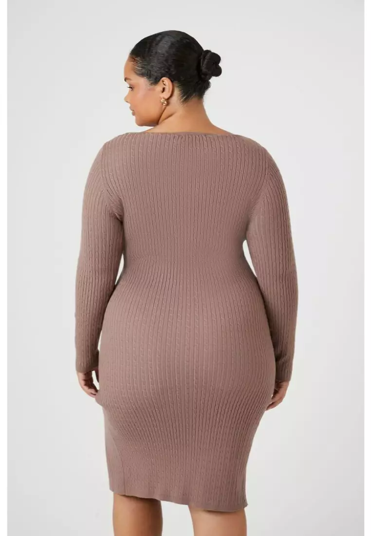 Forever 21 plus store size sweater dress