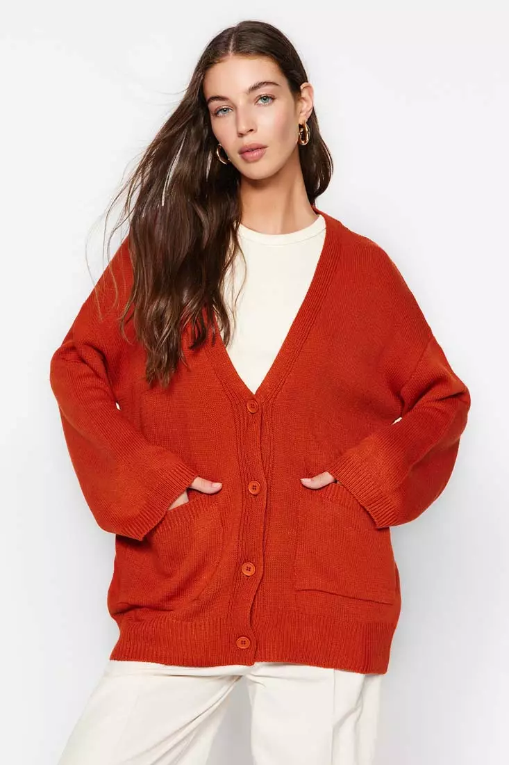 Buy Trendyol Pockets Detailed Cardigan 2024 Online ZALORA Singapore