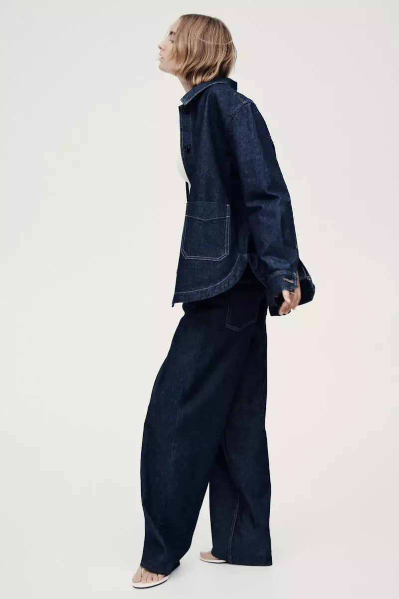 Denim shacket