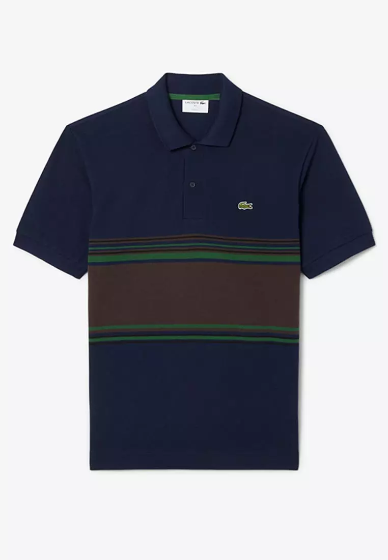 French Made Classic Fit Striped Polo Shirt