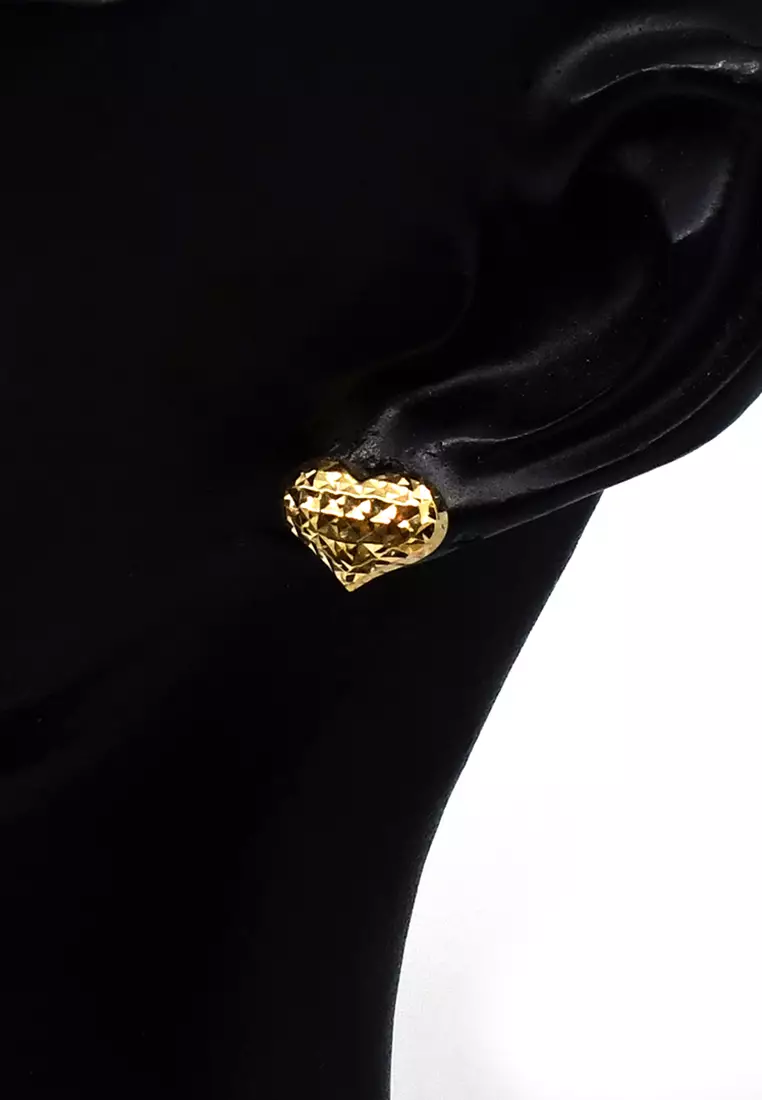 18K Italian Made Yellow Gold Earrings