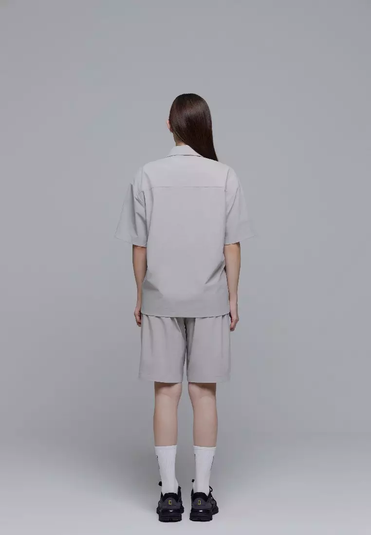 男女同款ADELIE輕便梭織彈性工裝短褲