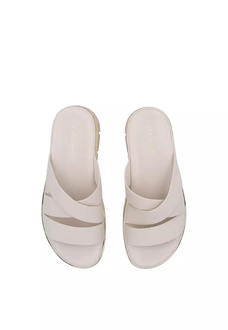 Beige Mia Strappy Sandals