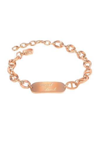 Air Jewellery gold Luxurious Lucky Rectangular  Bracelet In Rose Gold ED4DAACA7818A9GS_1