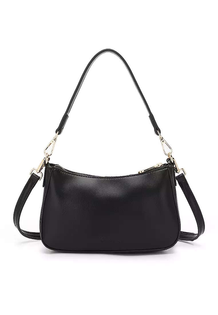 Women's Top Handle Bag / Sling Bag / Shoulder Bag - Black