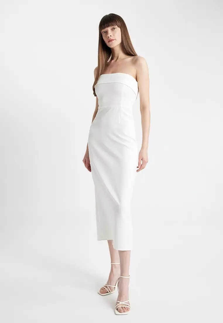 Bandeau Midi Dress