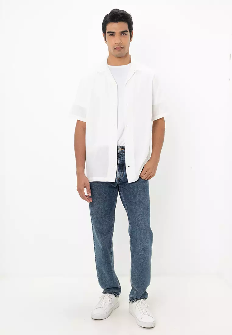 Standard Linen Cotton Resort Collar Shirt