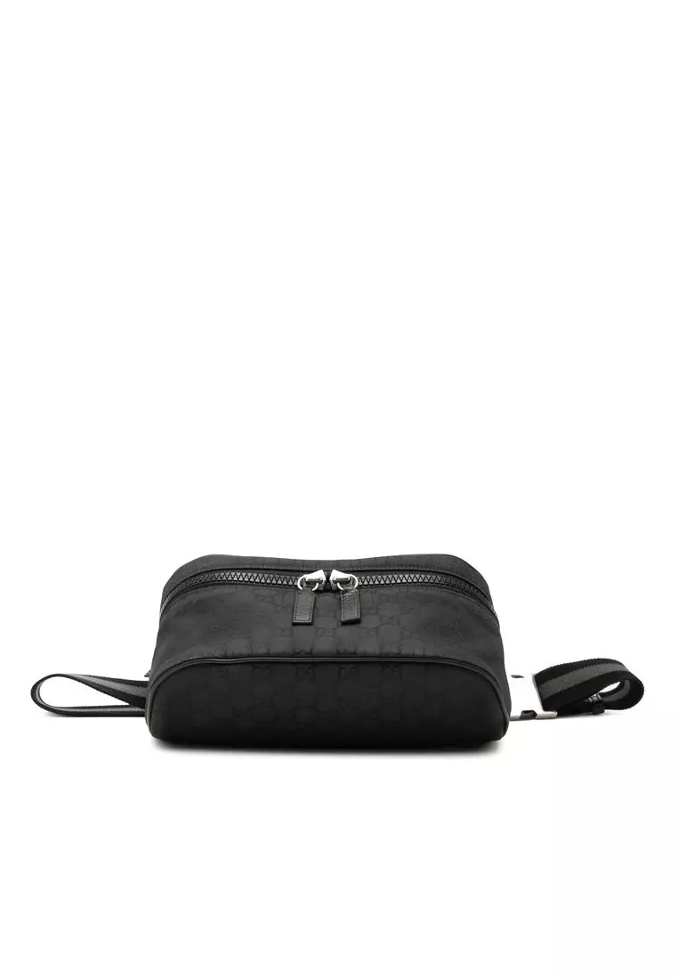 Pre-Loved Gucci Gg Nylon Web Belt Bag