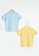 LC Waikiki yellow and blue 2-Pack Cars Printed Baby Boy T-Shirt BF6A6KA834A4A3GS_2