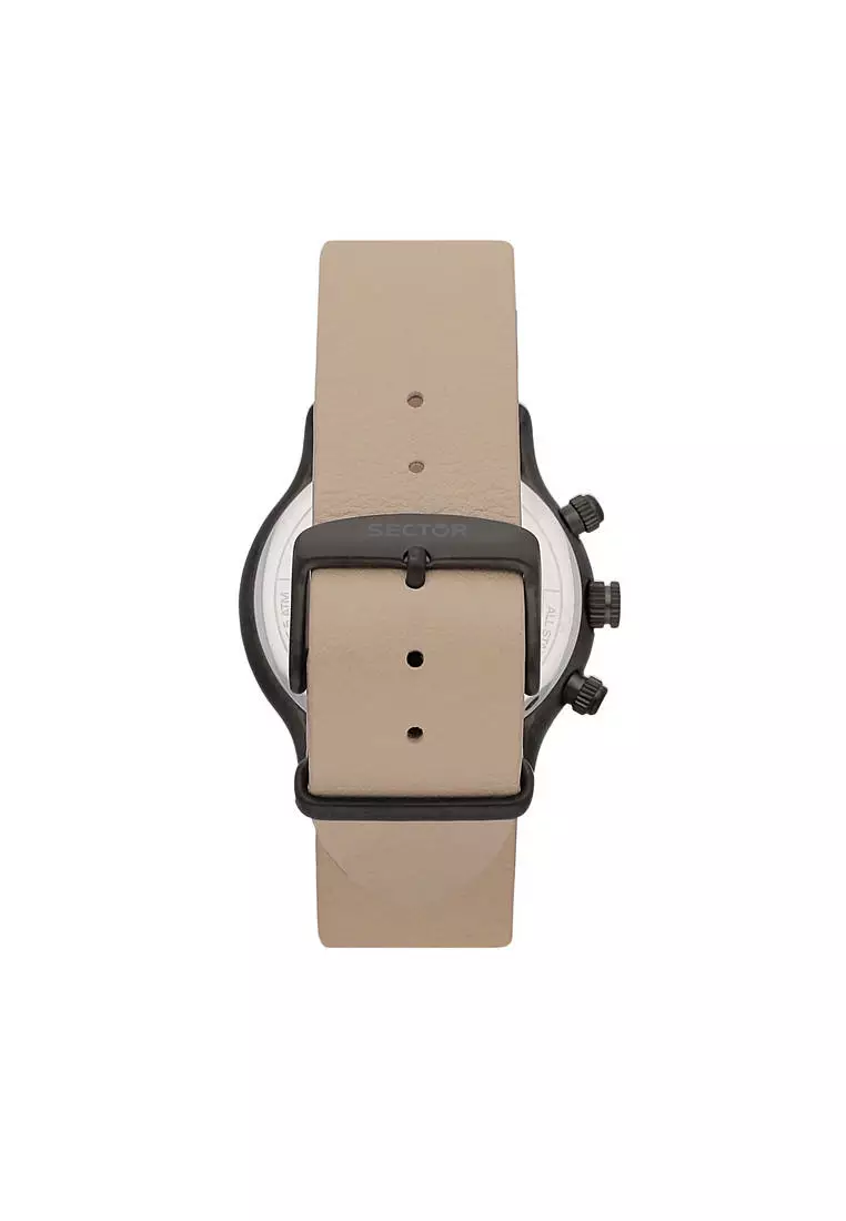 [3 Years Warranty] Sector 660 Collection 43mm Men's Leather Quartz Watch R3251517006