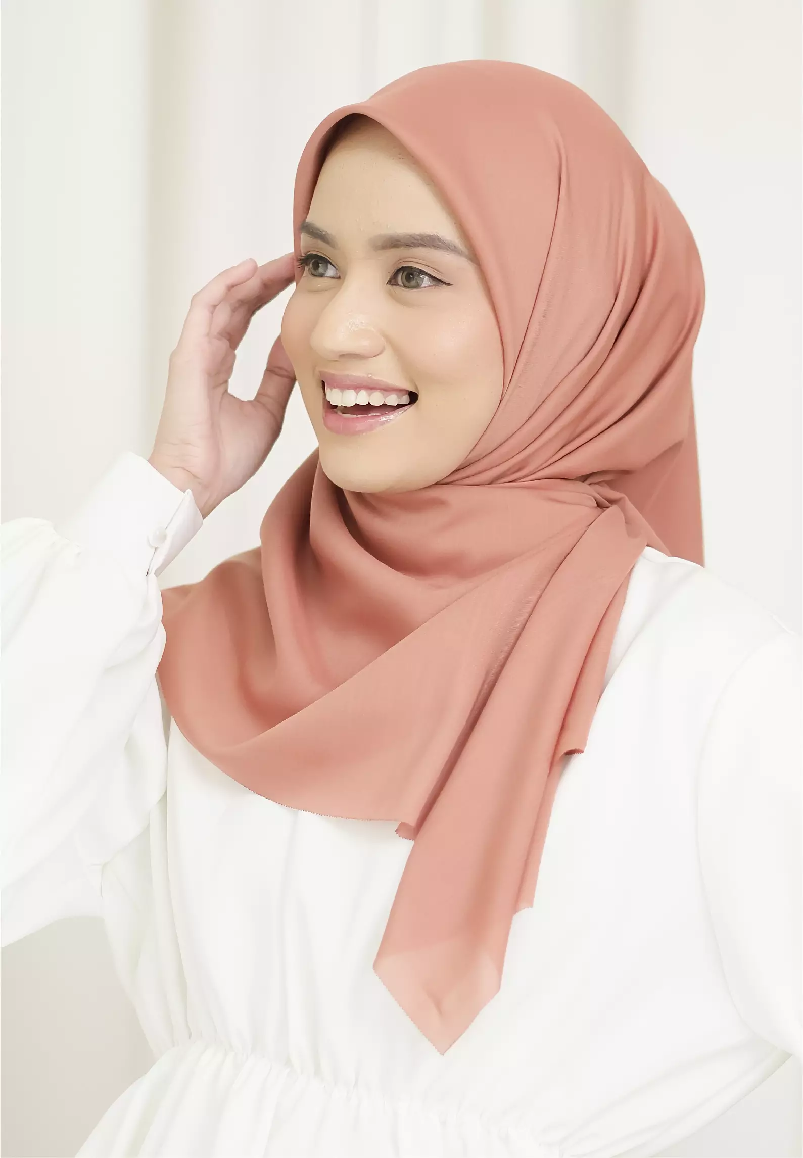 Dya Voal Peach Pearl