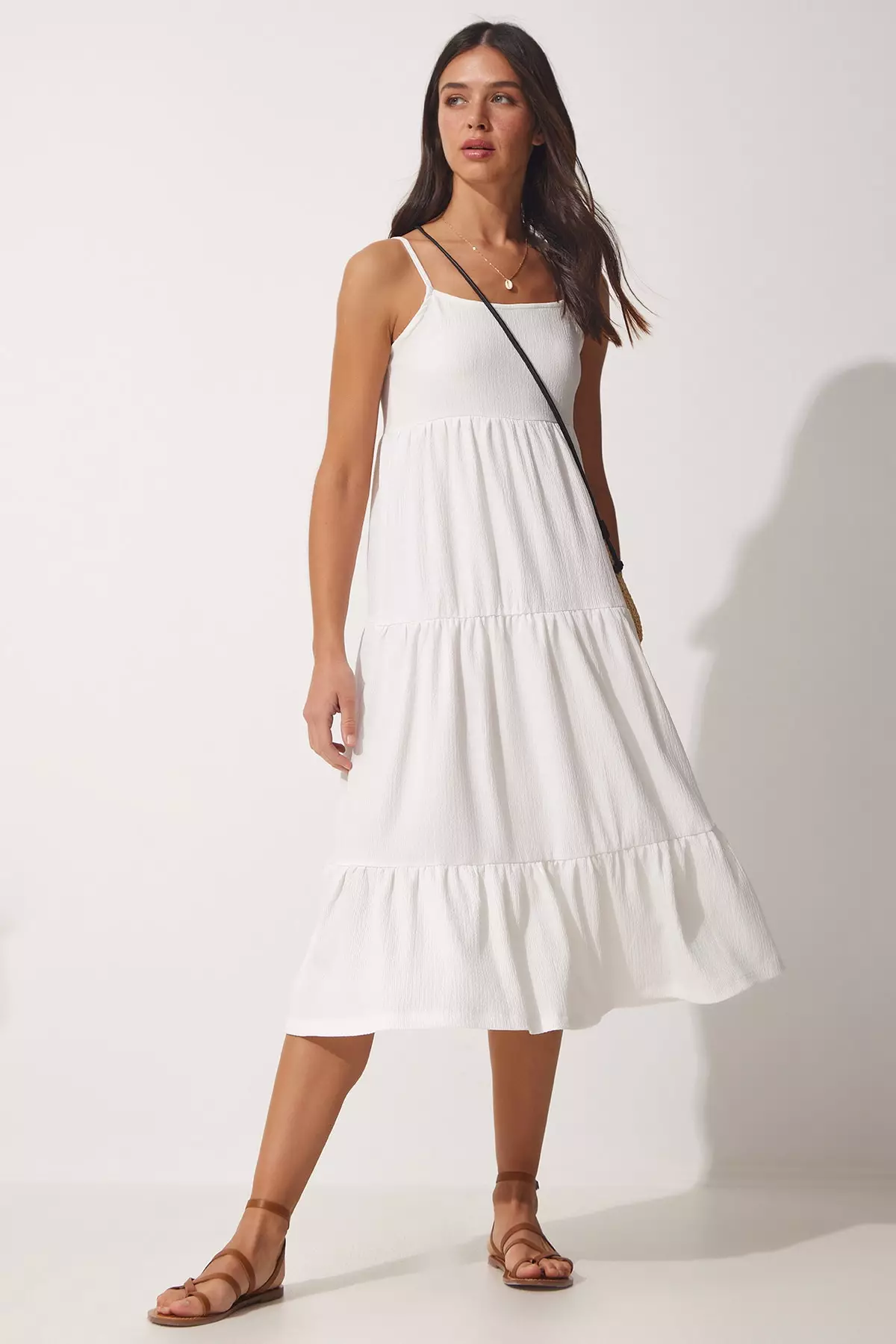 Strappy Tiered Dress