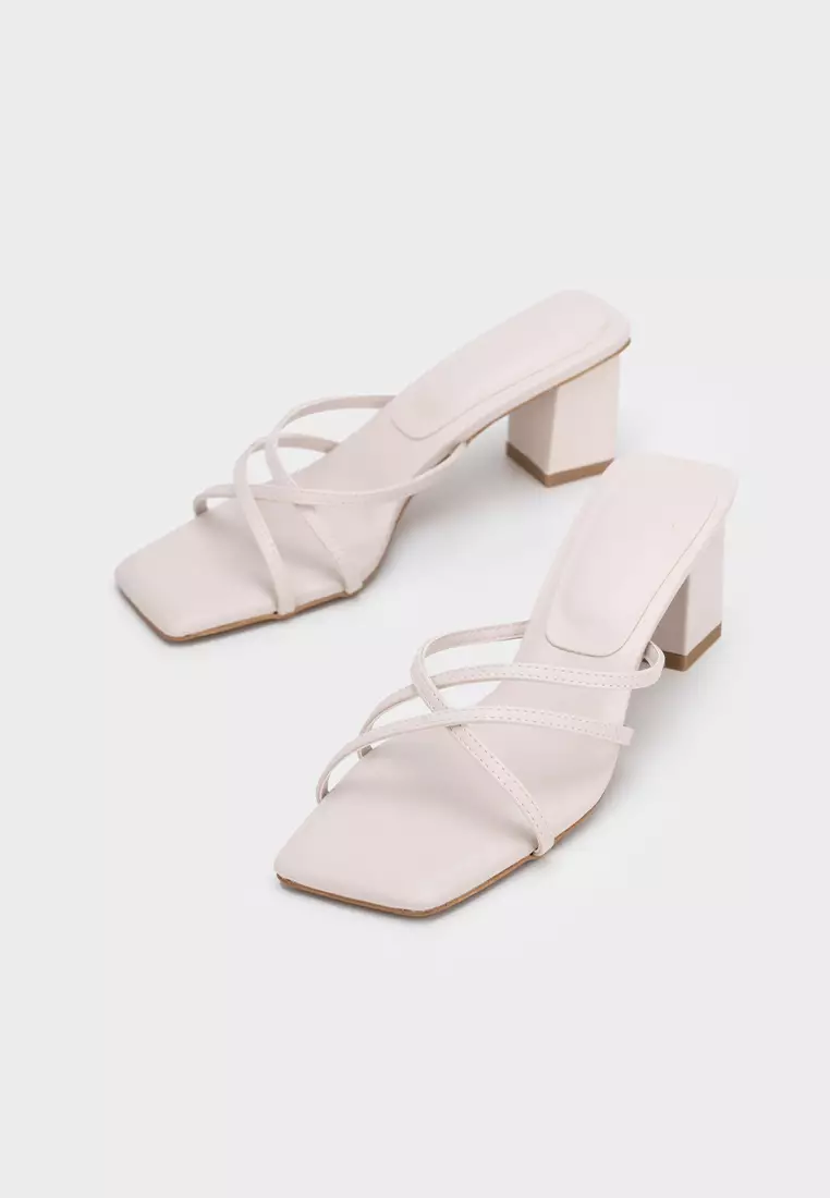 STRAPPY CLOUDFOAM CHUNKY HEEL SLIDE