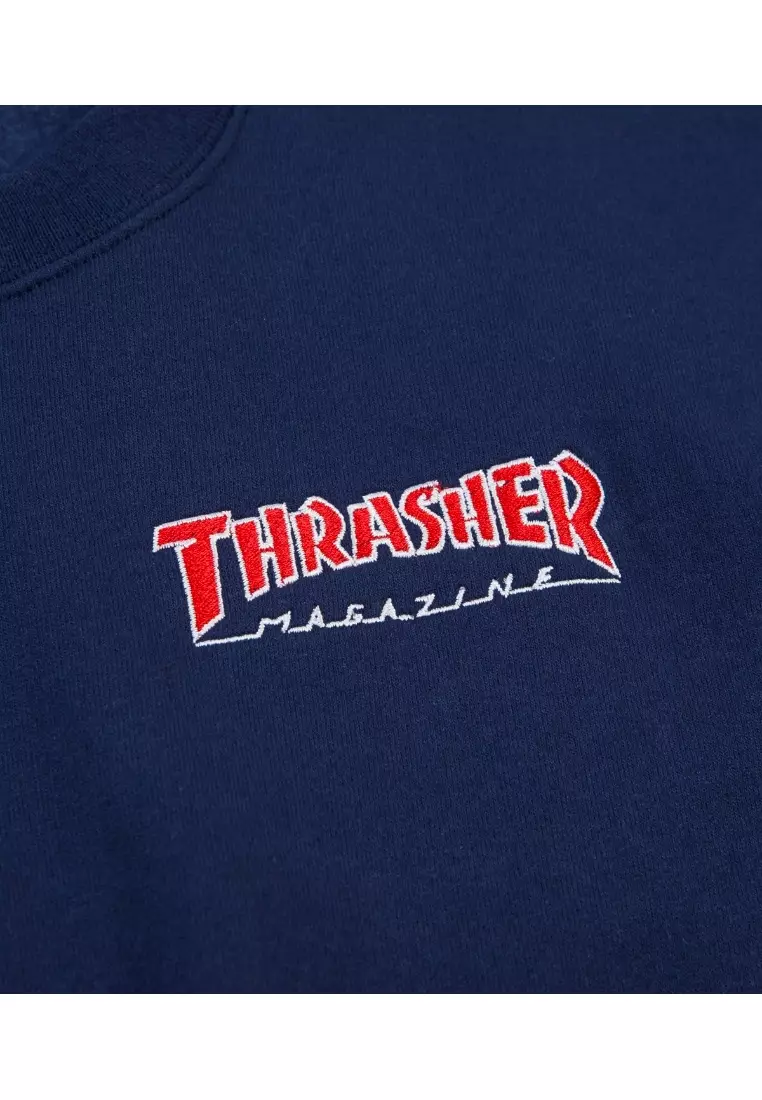 Thrasher outlined deals crewneck navy