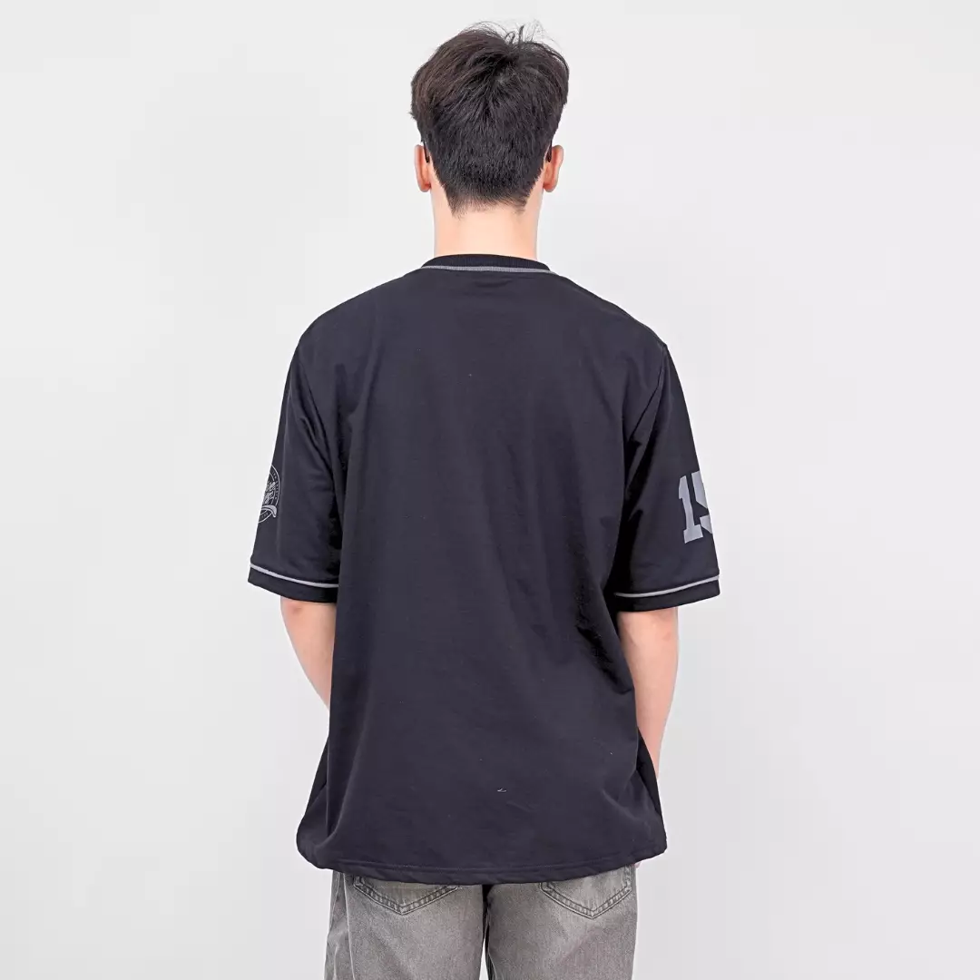 Ryusei Kaos Pria Boxy Oversize Base Black