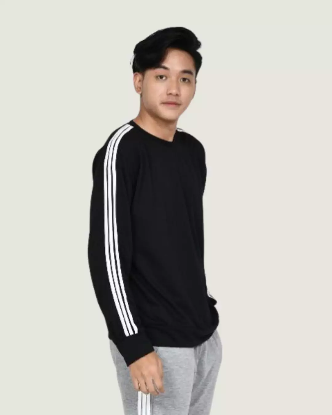 Sweater Pria - Knitted Basic HITAM