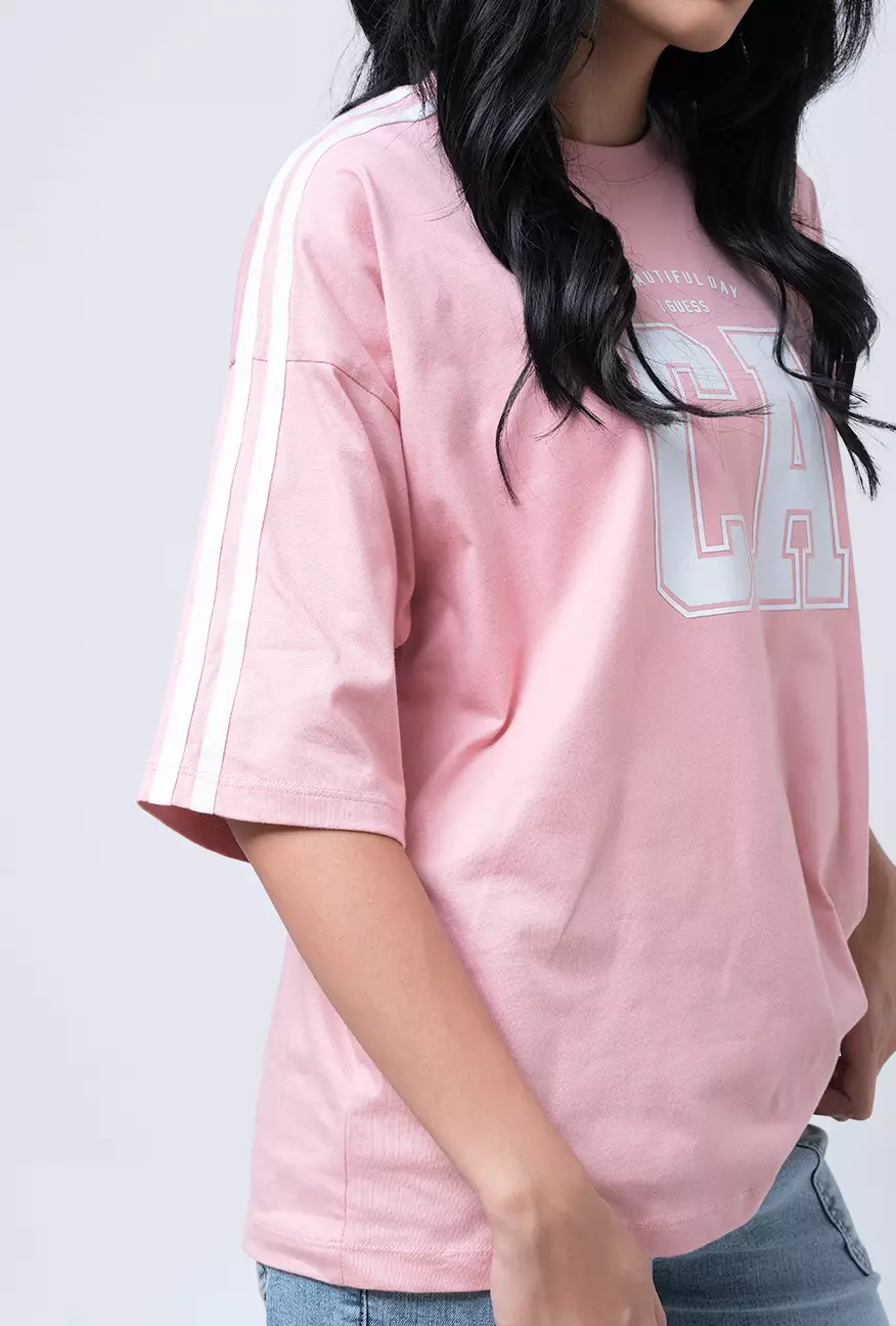 Kaos Wanita Nadlin Pink