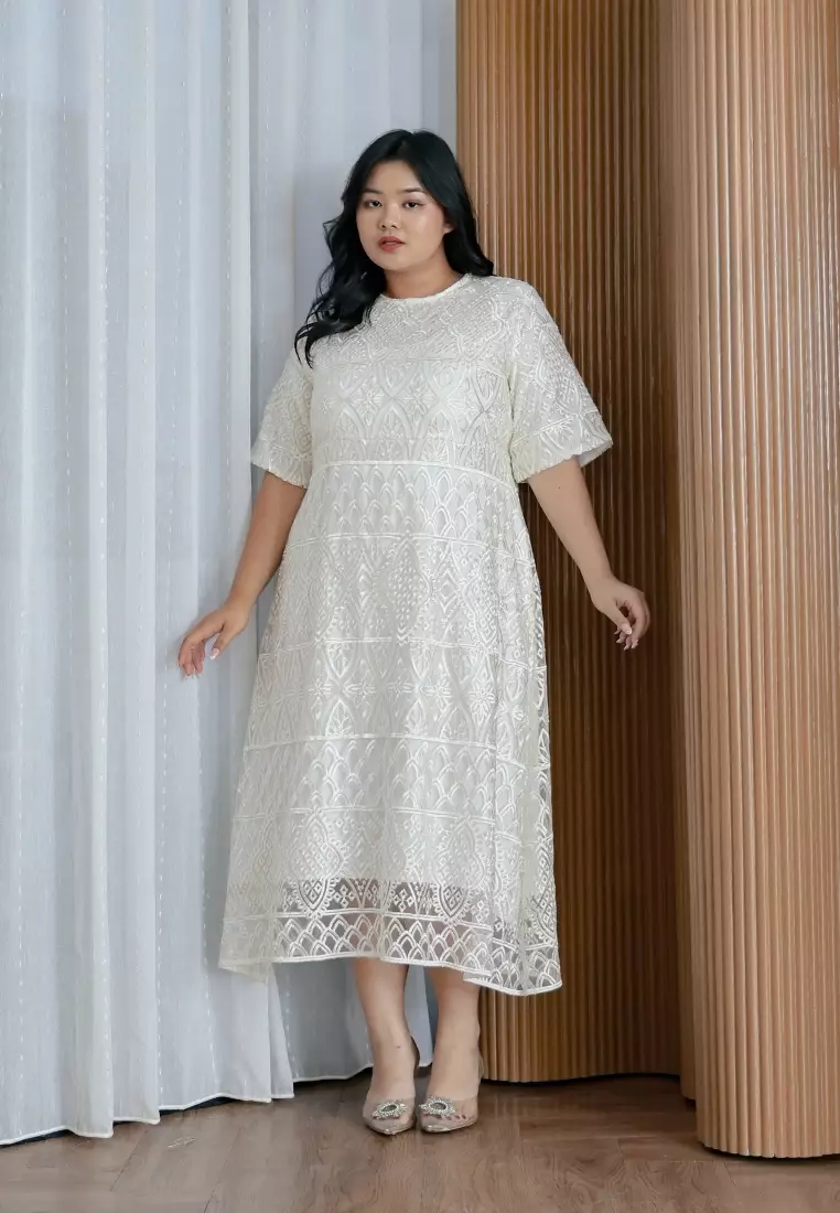 xtramiles Ladies dress genevie broken white