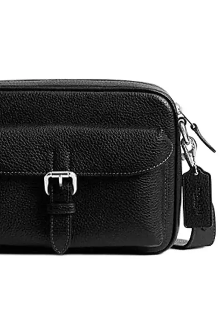 Warning 22 Men's Crossbody Bag in Black CW218