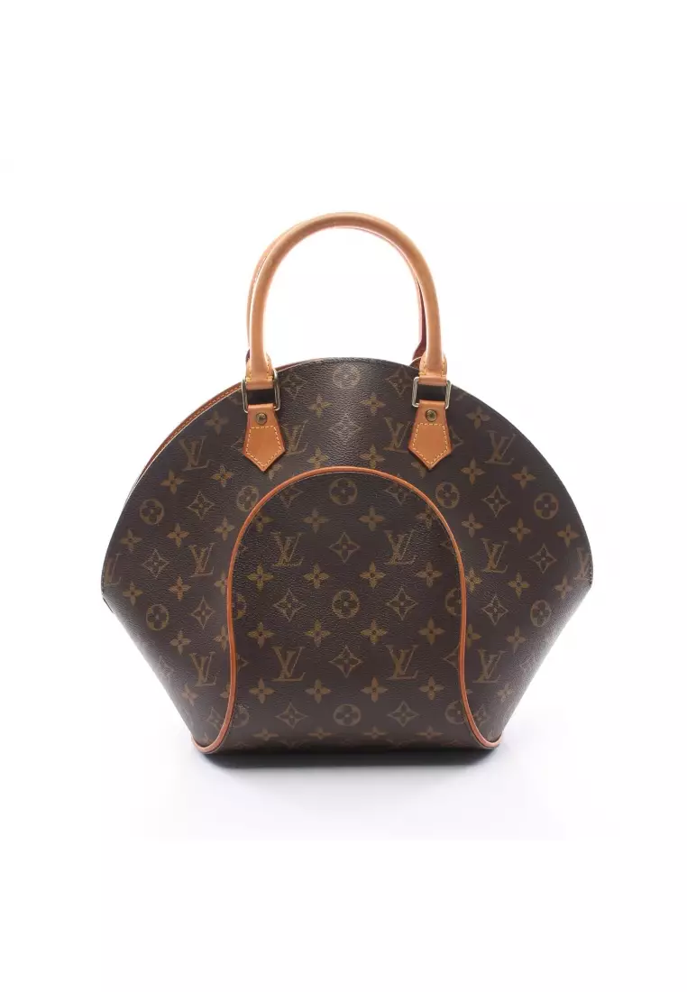 Louis Vuitton LV Monogram Ellipse MM Handbag Browns Canvas Bag