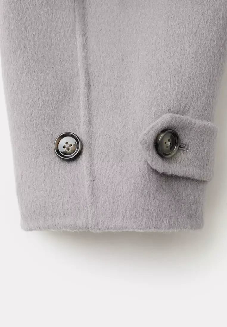 Wool Funnel-Neck Jacket