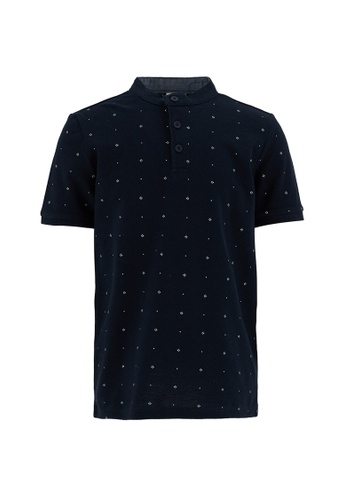 DeFacto blue Short Sleeve Cotton Polo T-Shirt 2E6C1KAFF88BA3GS_1