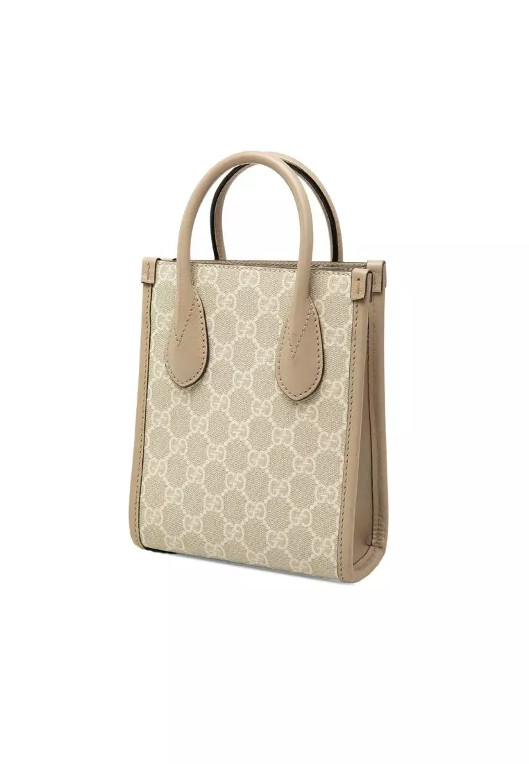 Pre-Loved Gucci Mini Gg Supreme Interlocking G Satchel