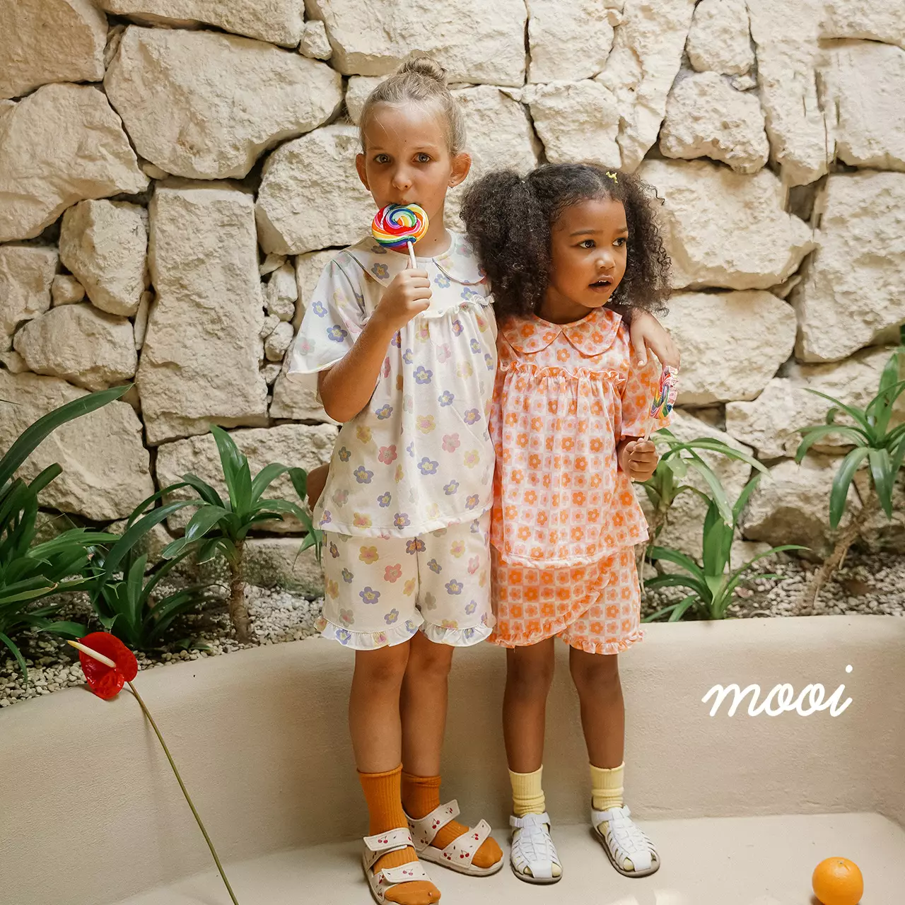 Mooi Atasan Anak Perempuan Rora Ruffle Top - White