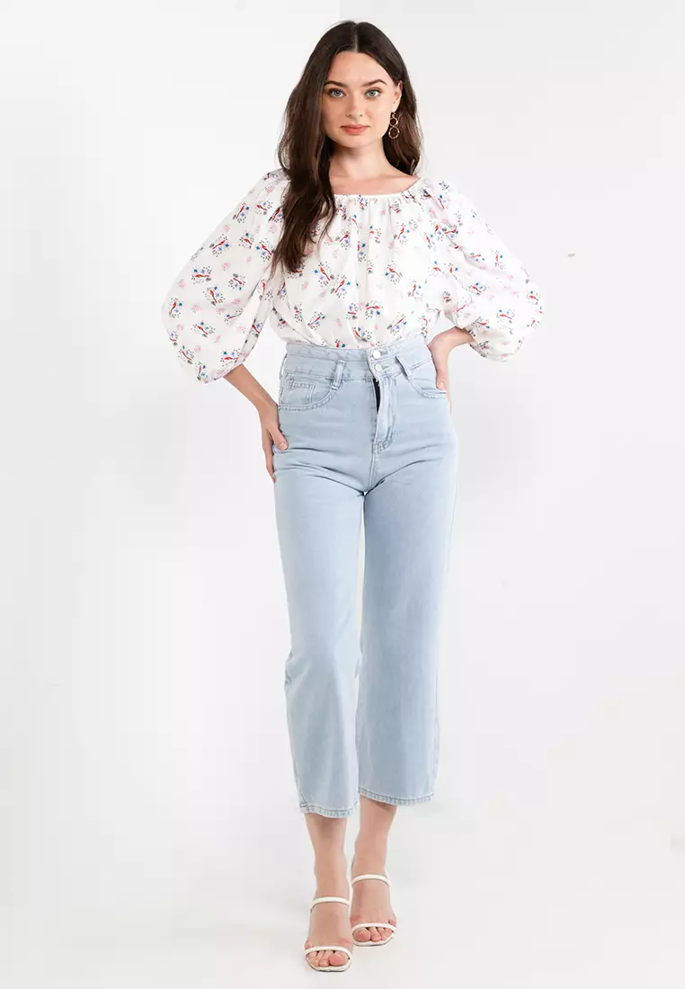 Divona Double Button Jeans