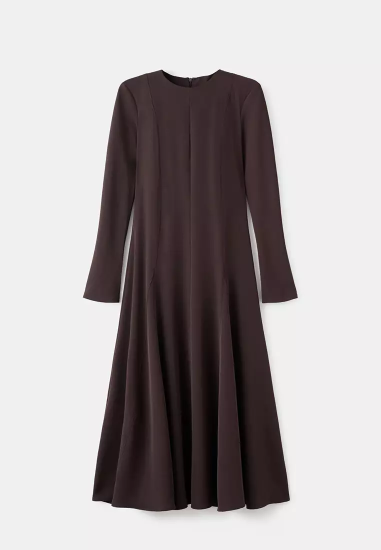 A-Line Dress With Godets